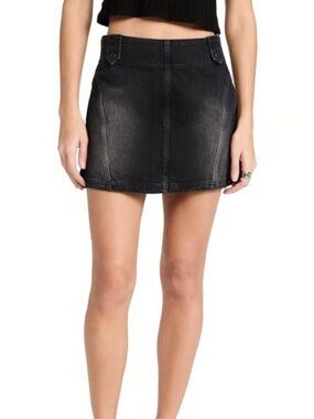Free People women’s denim mini skirt